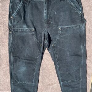 Vintage Carhartt Black Cargo Pants Rugged Durable Workwear